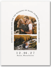 Minimalist Arch - Save the Date Postcard
